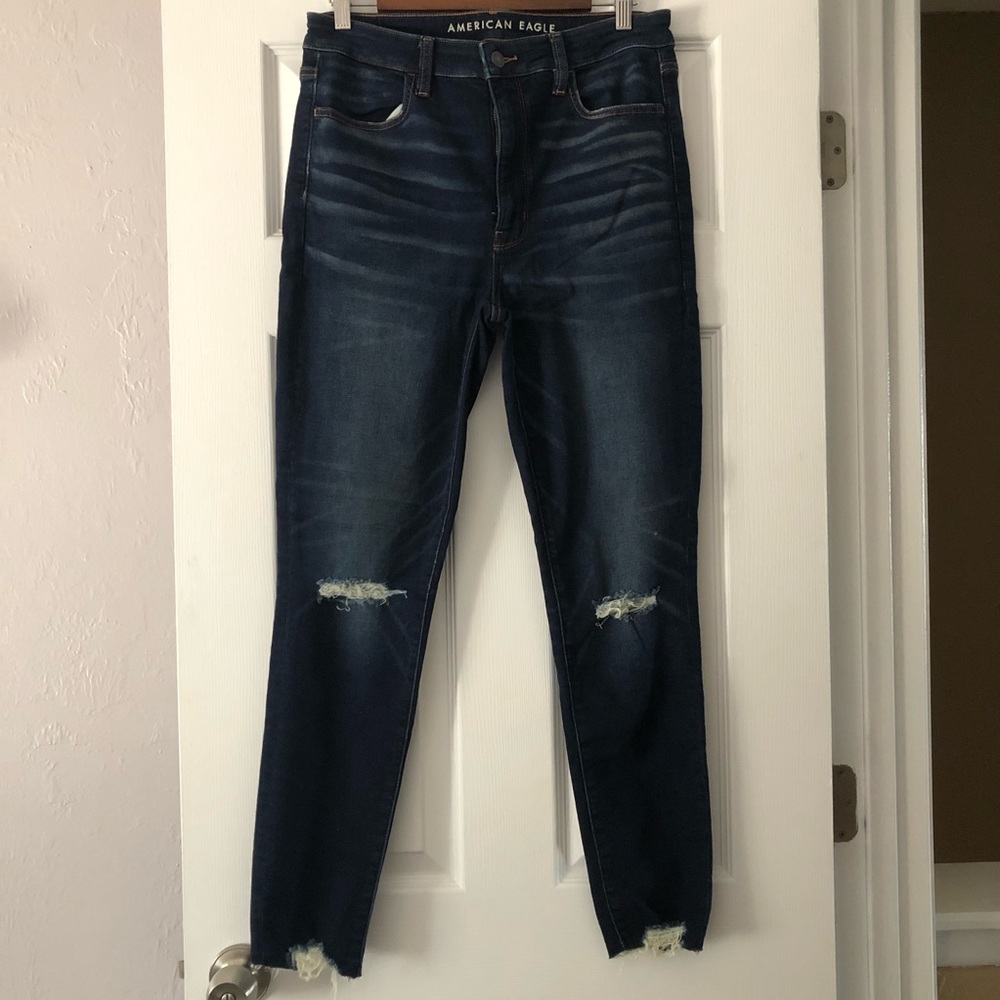 American Eagle Super Hi-Rise Jeggings Dark Wash